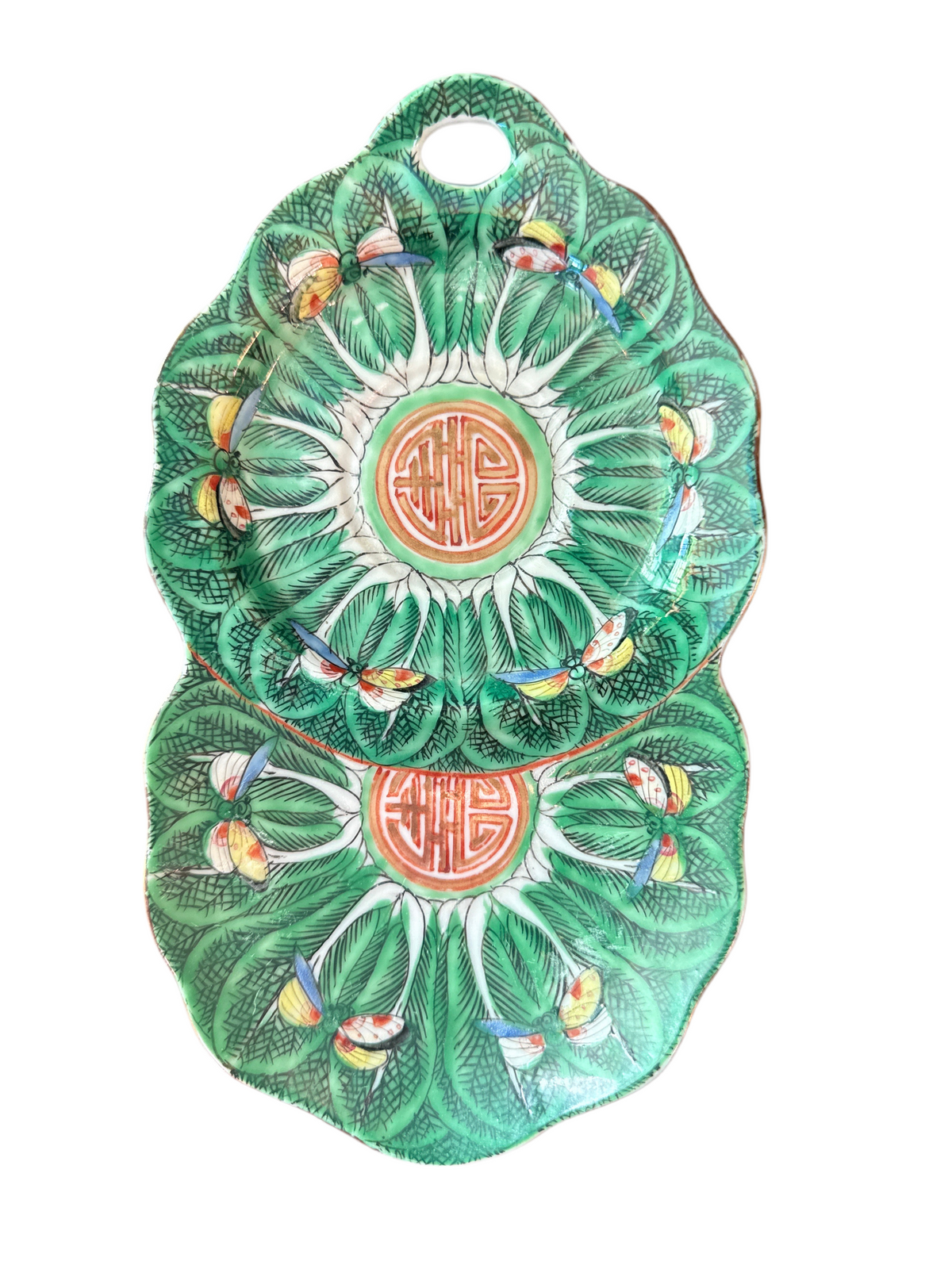 Cabbage Leaf Oval Plate