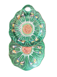 Cabbage Leaf Oval Plate