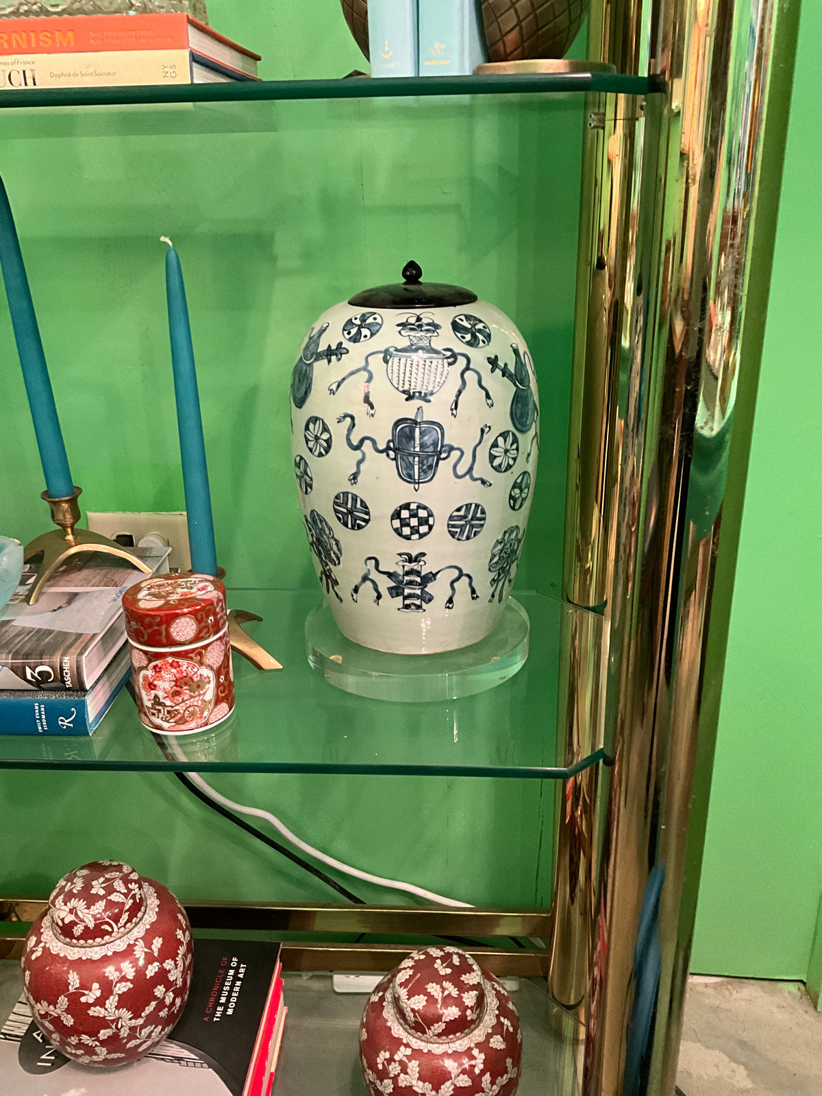 Blue & White Canton Ginger Jar
