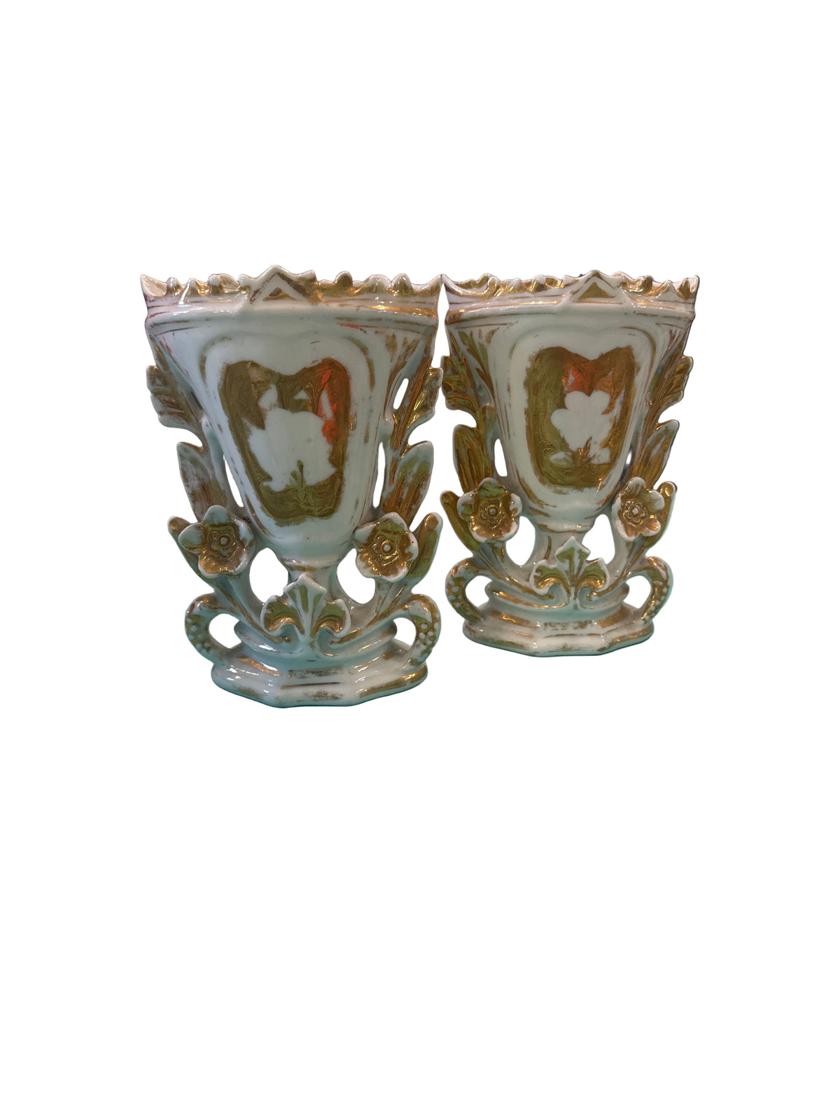 Pair of Old Paris vases