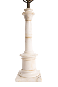 Pair of Alabaster Lamps
