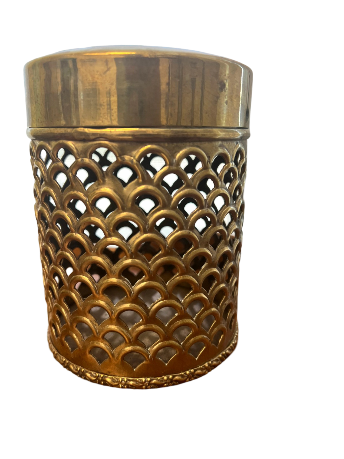 Brass Punched Cylinder Box