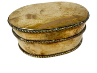 Brass Oval Hinged Box