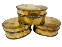 Brass Oval Hinged Box