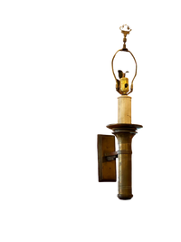 Pair of Brass Sconces with Lights