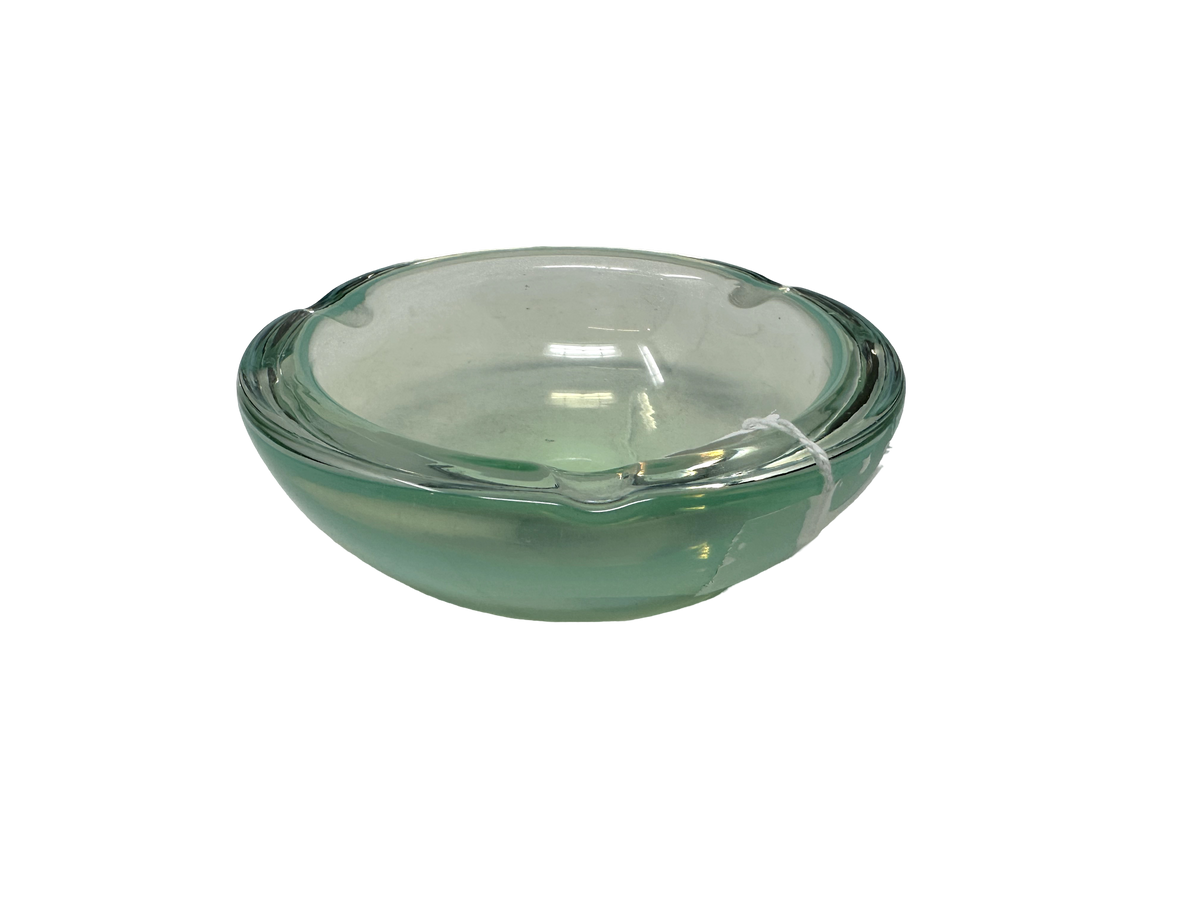 Opal glass ashtray