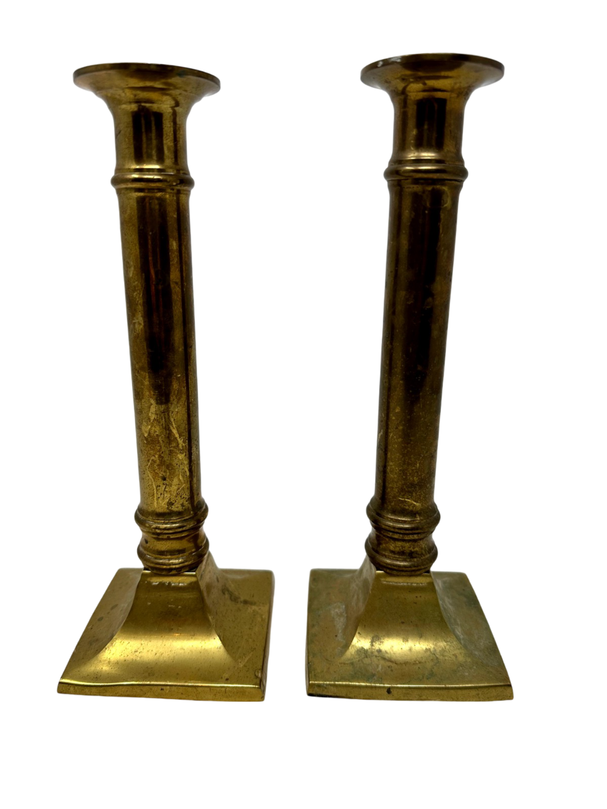 Pair of Small Brass Candlesticks