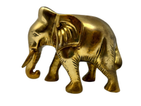 Antique Brass Elephant Figurine, heavy