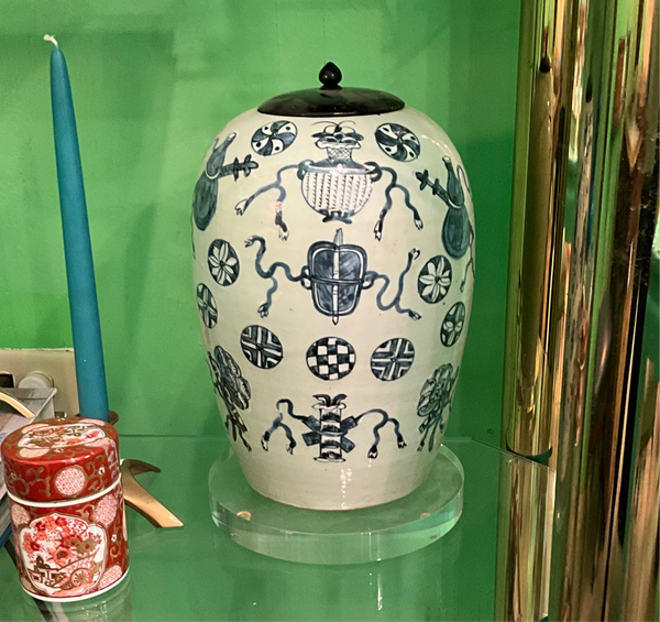 Blue & White Canton Ginger Jar