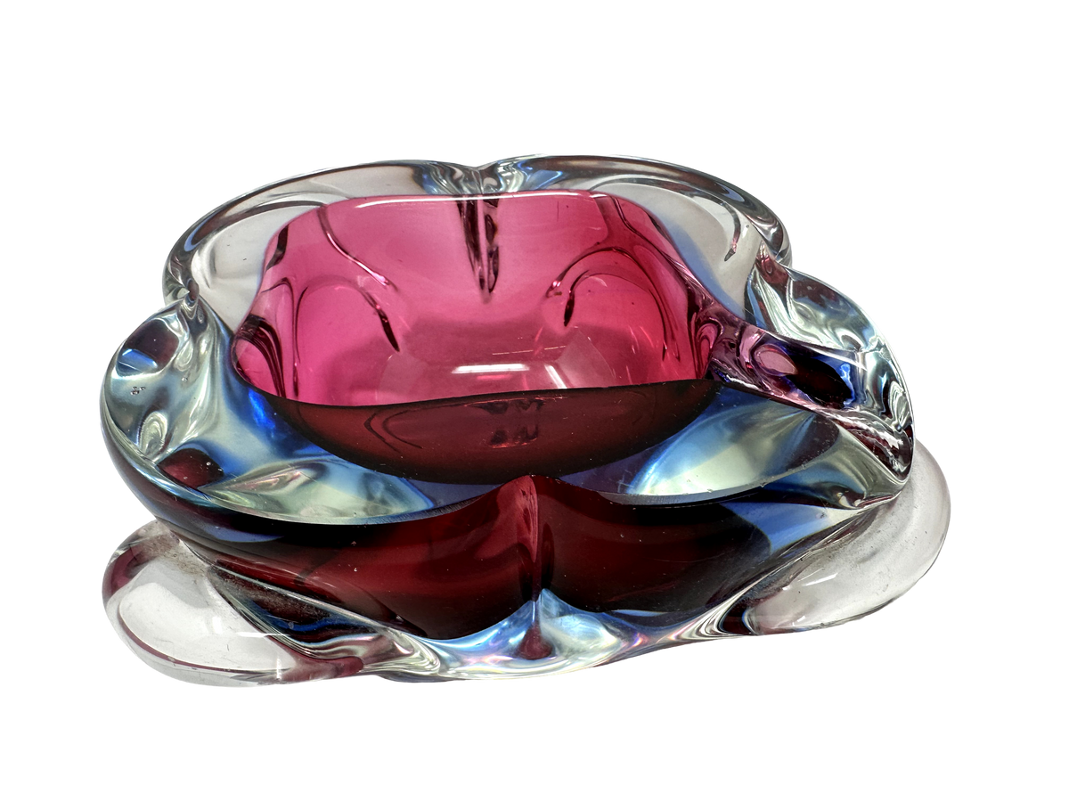 Pink Fuschia Murano Ashtray