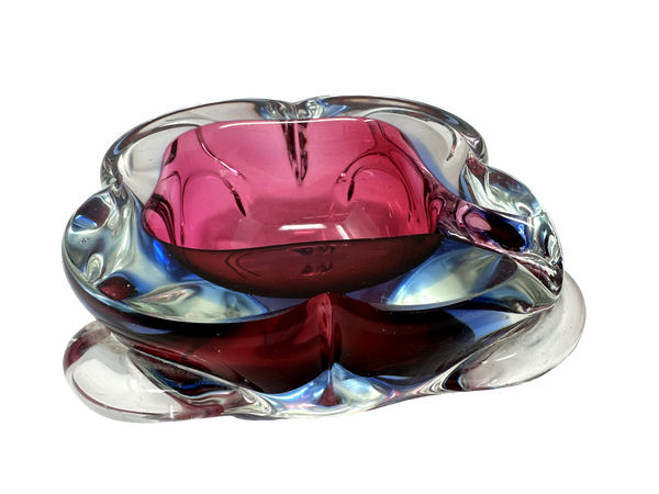 Pink Fuschia Murano Ashtray