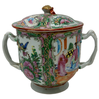 Rose Canton Small Covered Bowl