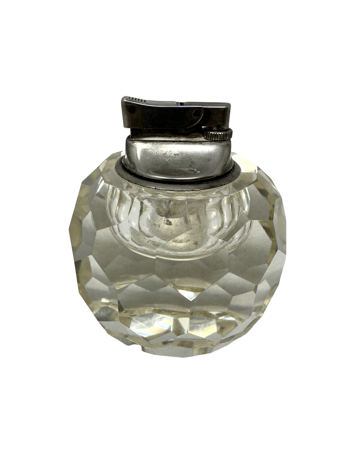 Vintage Italian Faceted Crystal Lighter