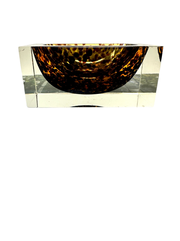 Murano Flavino Tortoise Rectangular Ashtray