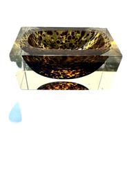 Murano Flavino Tortoise Rectangular Ashtray