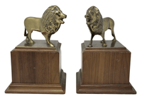 Pair of Brass Lions