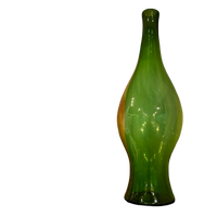 Olive Green 24" Blenko Urn Vase