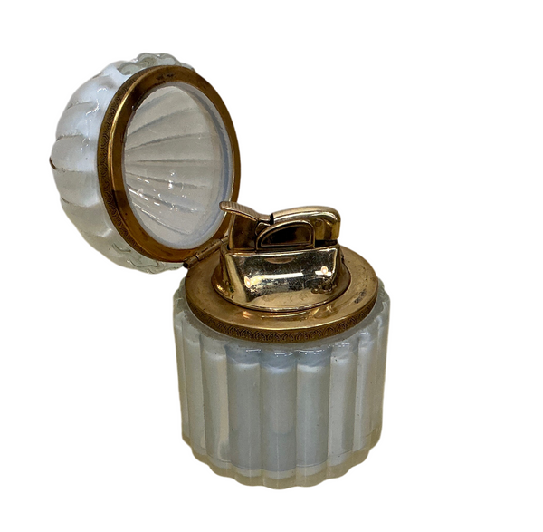 White Murano Table Lighter