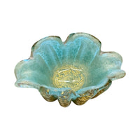 Aqua & Gold Murano Cigar Ashtray