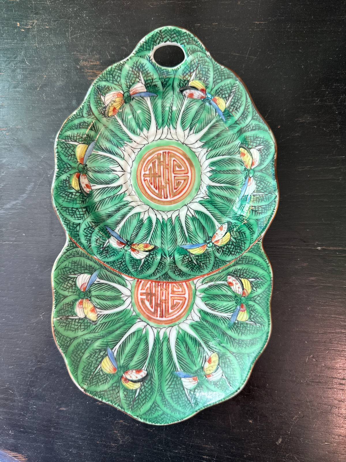 Cabbage Leaf Oval Plate