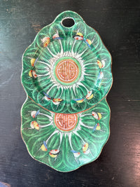 Cabbage Leaf Oval Plate