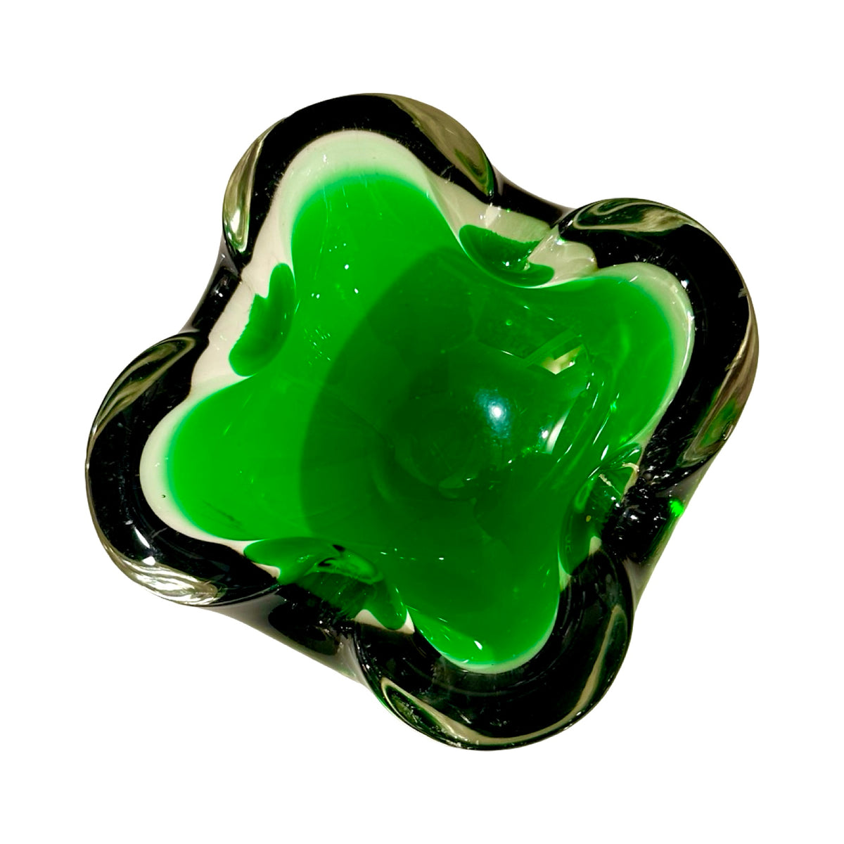 Emerald Murano Seguso Bowl