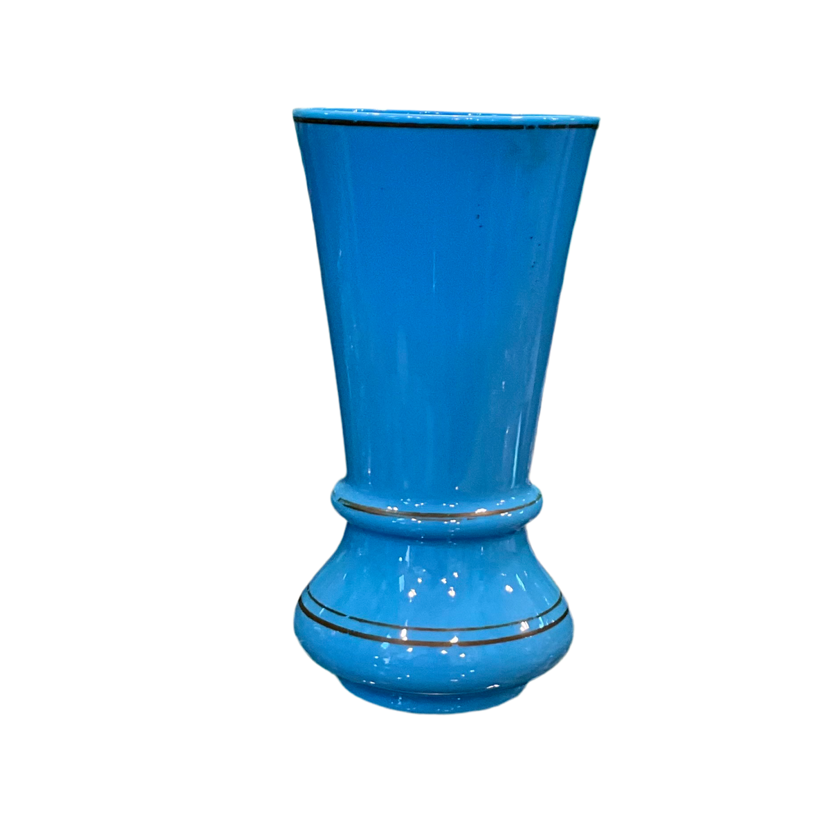 Blue Opaline Vase