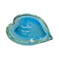 Turquoise Heart-Shaped Murano bowl