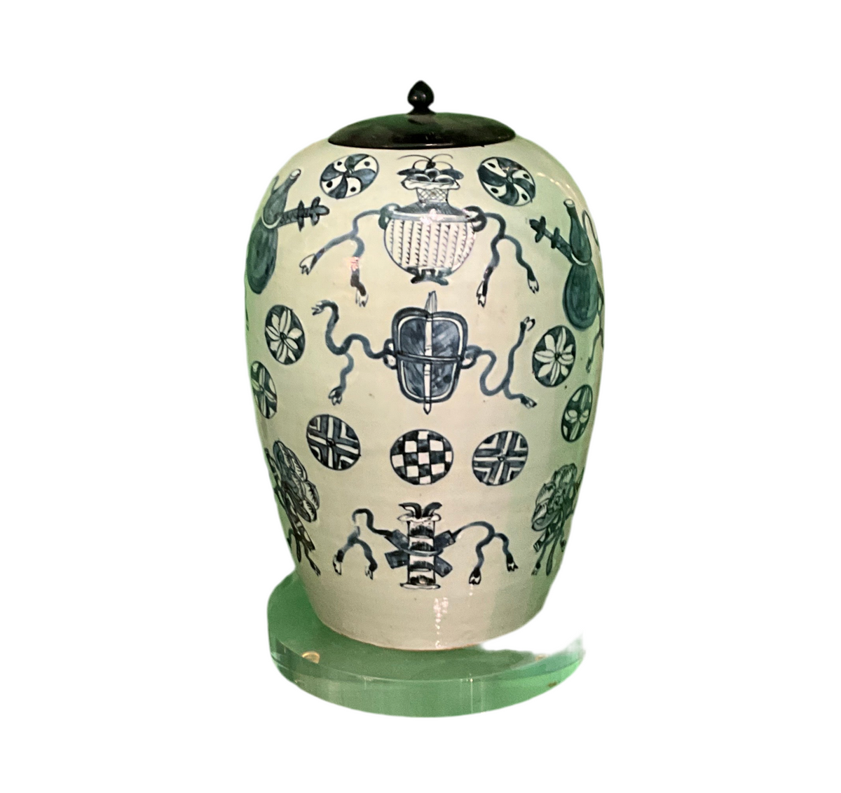 Blue & White Canton Ginger Jar