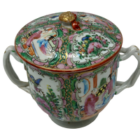 Rose Canton Small Covered Bowl