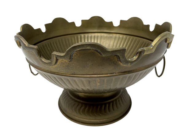 12" Footed Bowl w/ Lion Handles