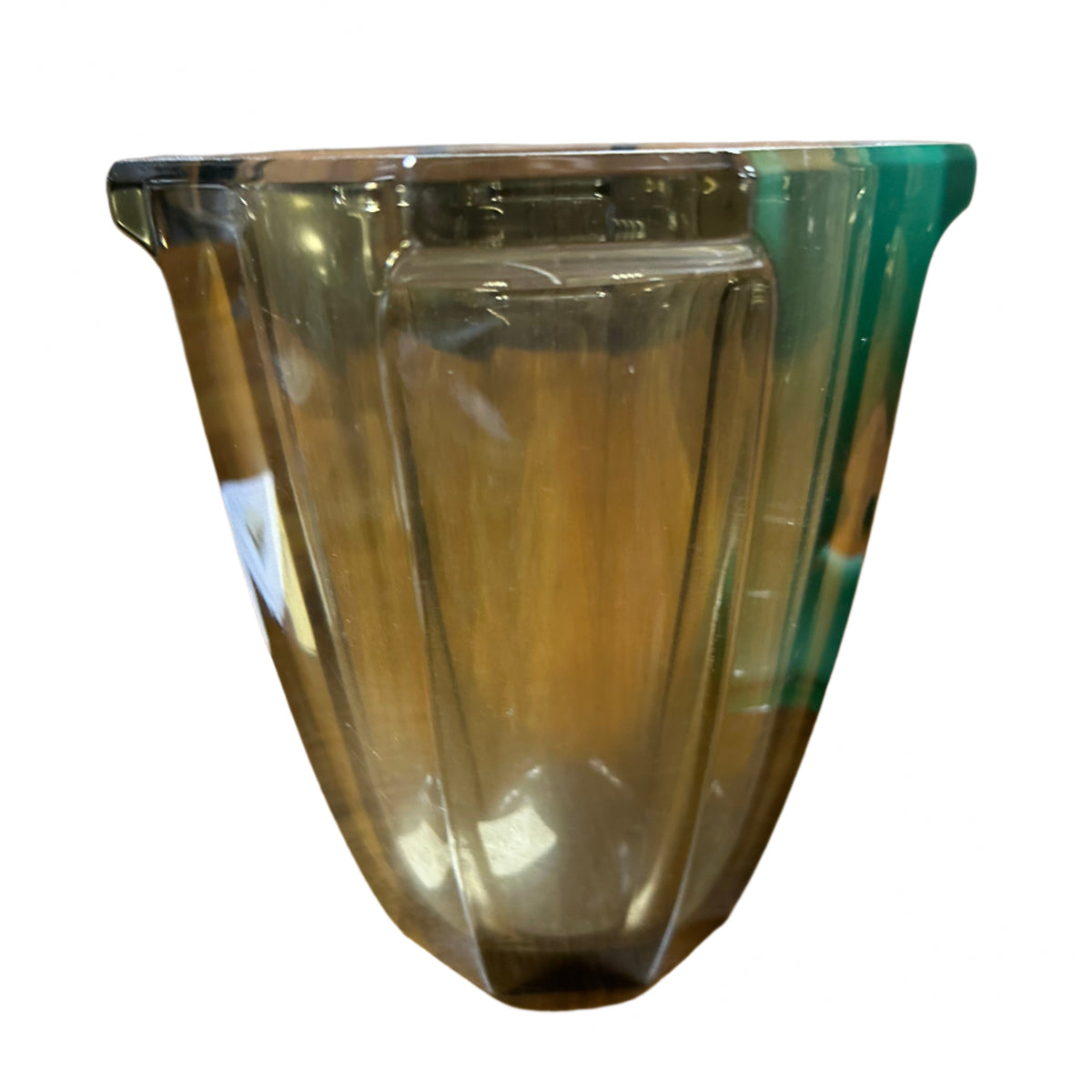 Smoky glass vase