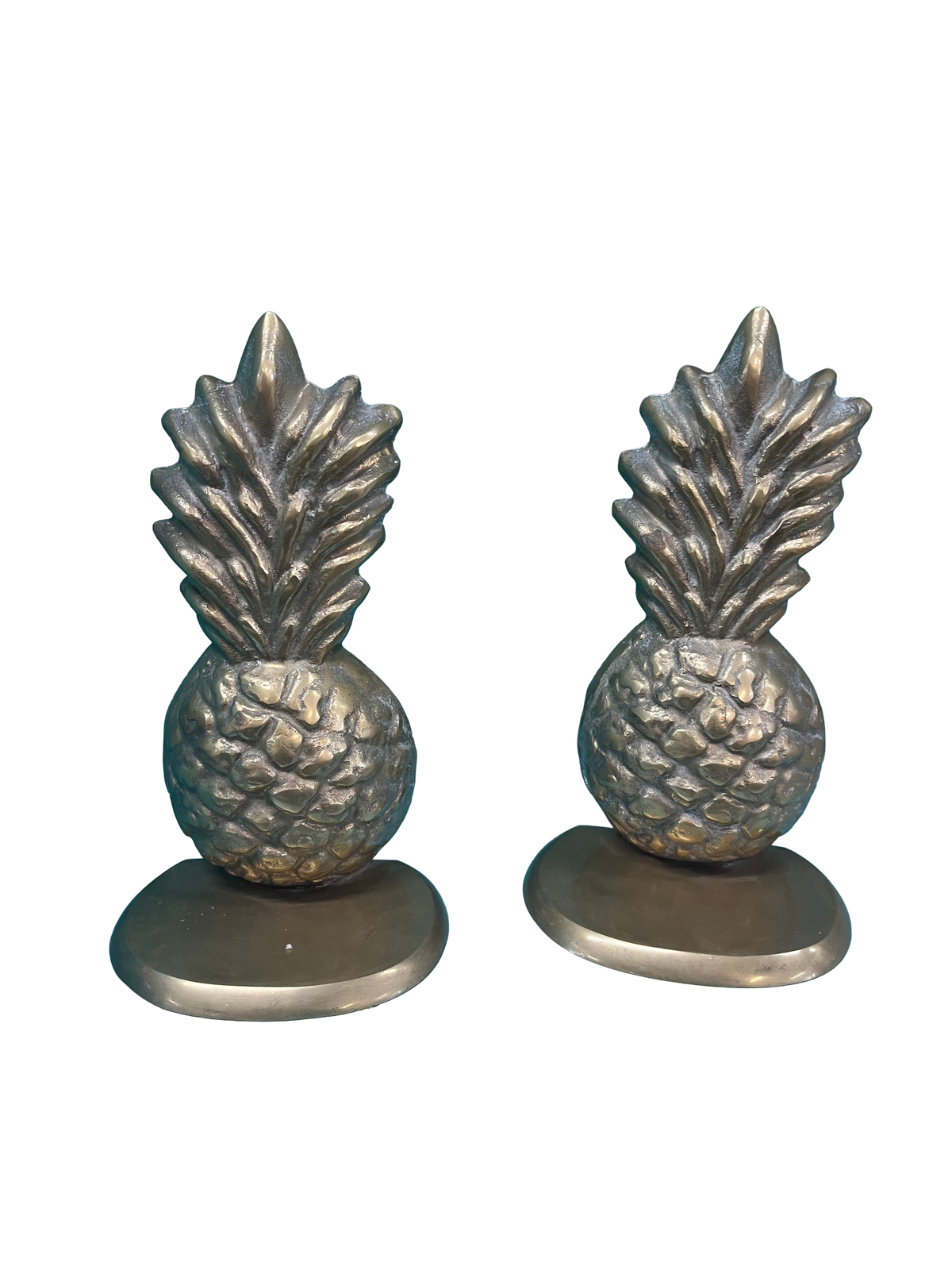 Pair of Brass Pineapple Bookends