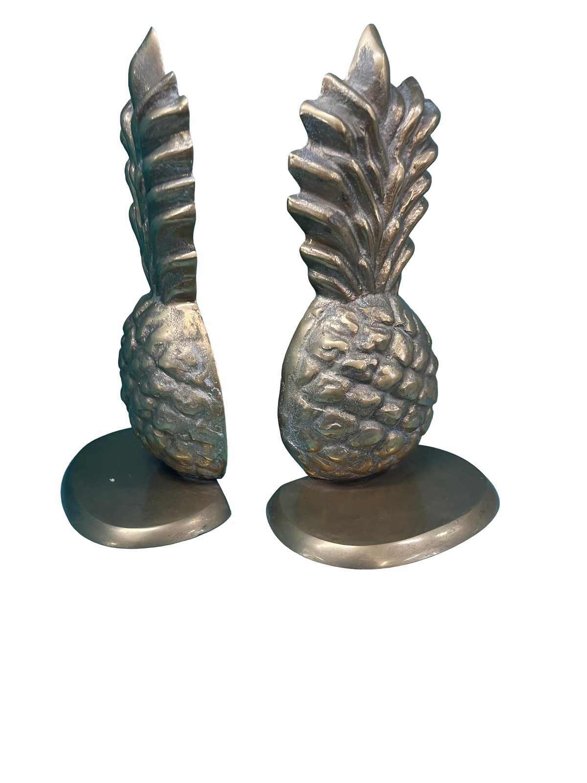 Pair of Brass Pineapple Bookends