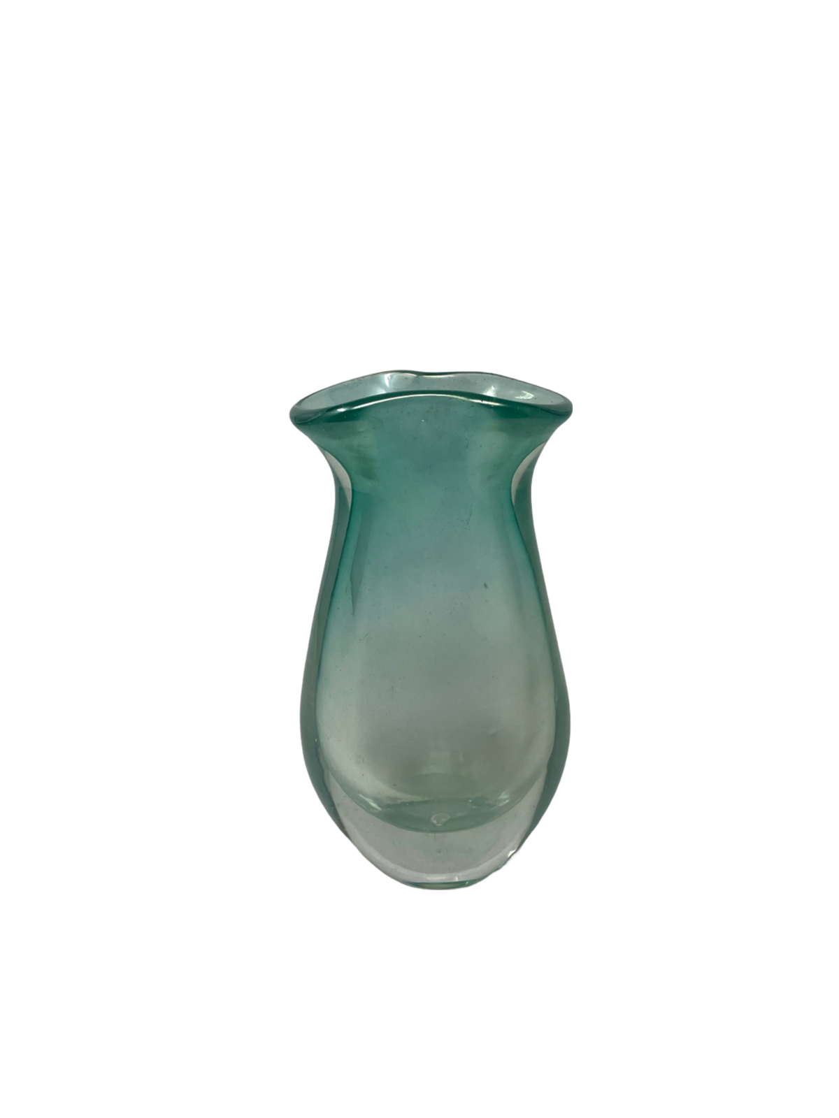 Murano Glass Vase c.1950 Chandelier Green Rare Cenedese