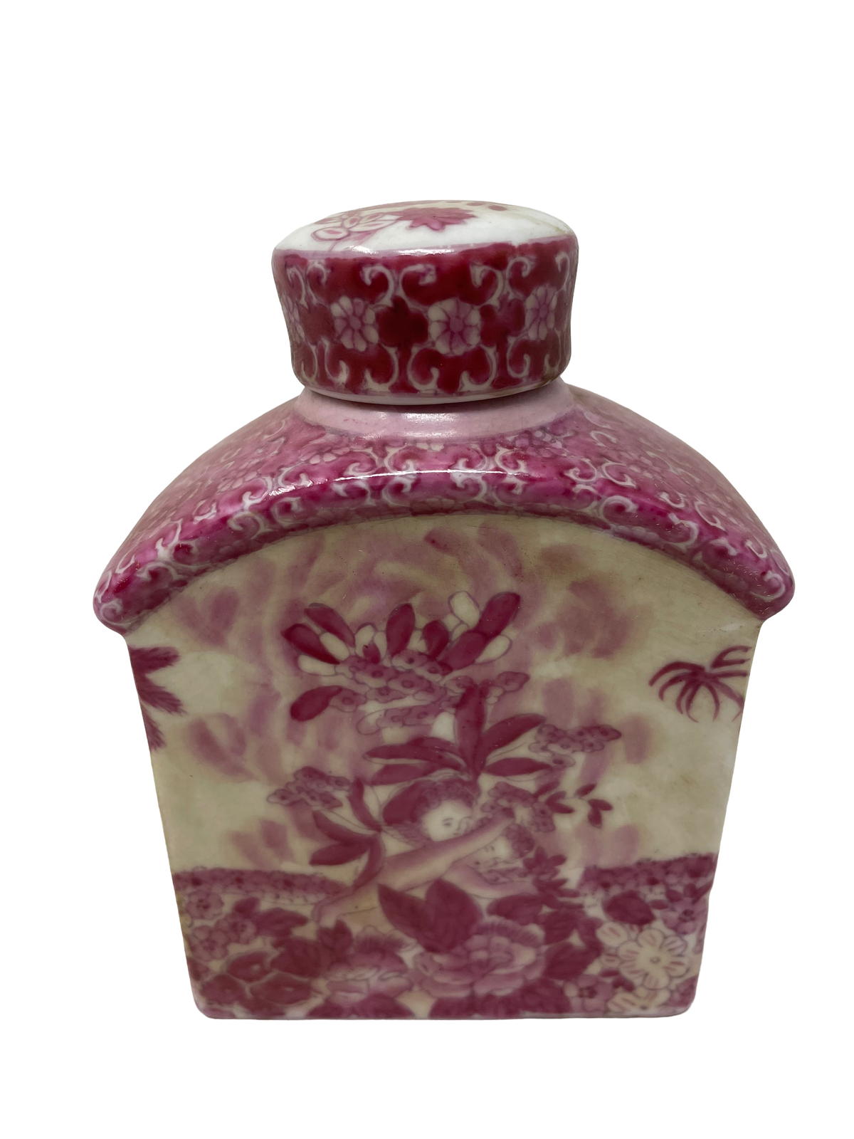 Chinese Export Porcelain Tea Caddy, late 18th C.