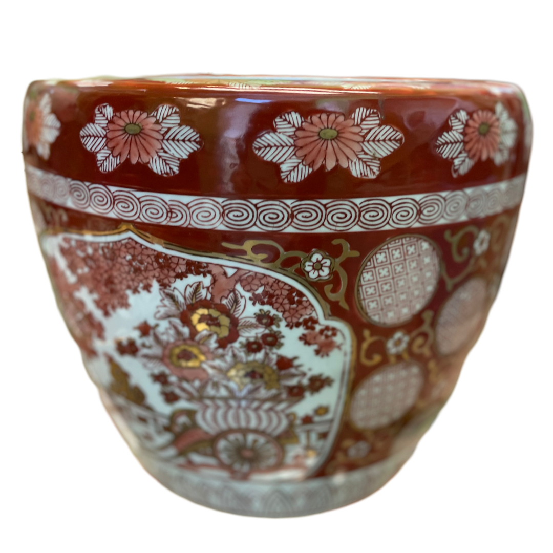 XL Red Imari Cache Pot