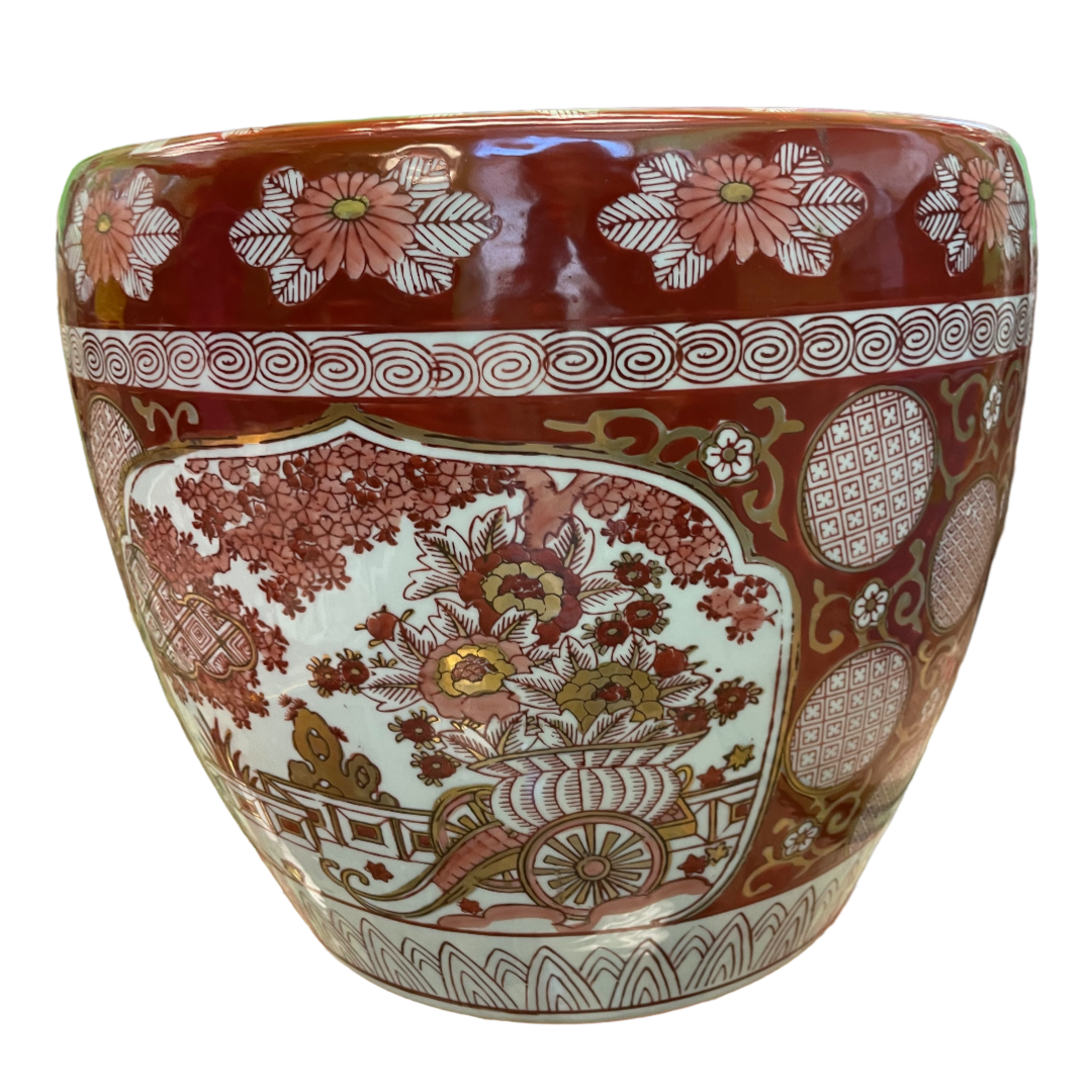 XL Red Imari Cache Pot