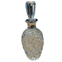 Sterling and crystal decanter