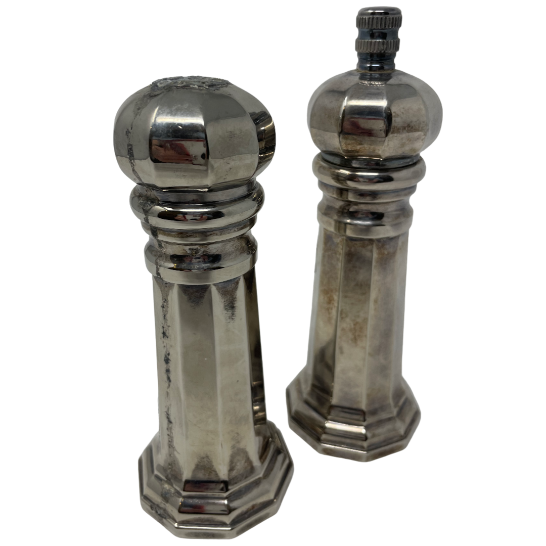 Silver-plated Salt & Pepper Shakers