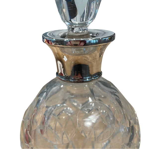 Sterling and crystal decanter