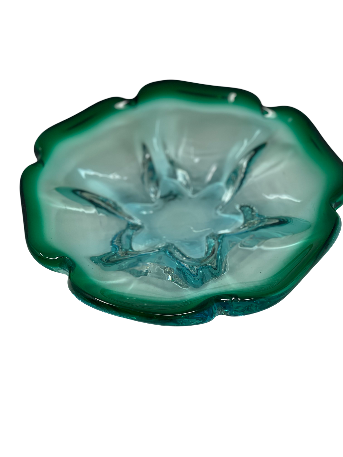 Aqua Glass Bowl