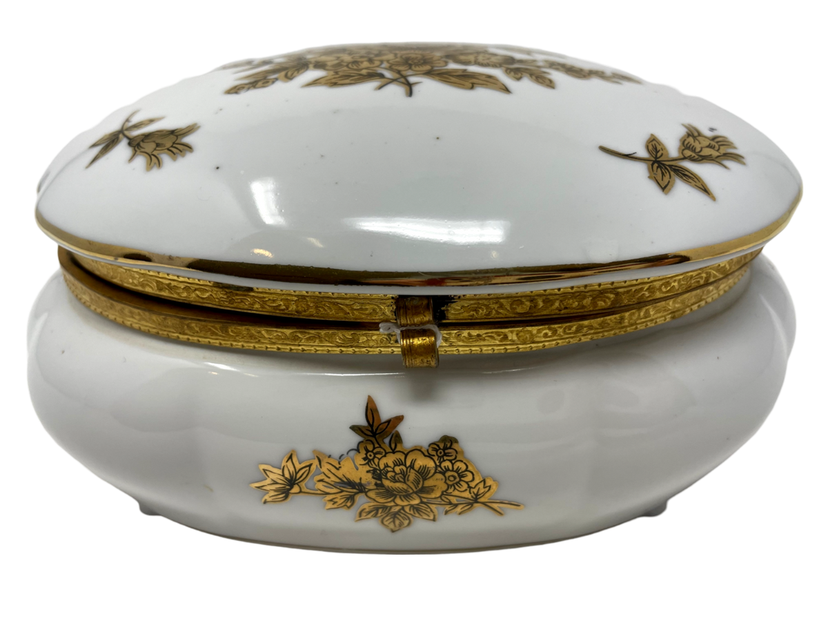White Porcelain Hinged Box