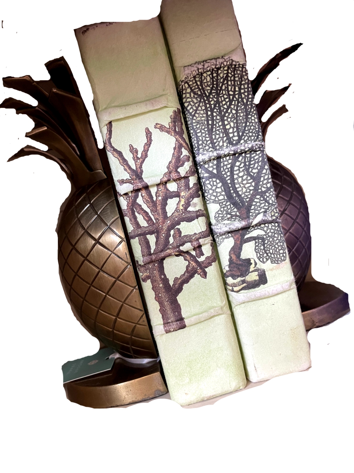 Pair of Brass Pineapple Bookends