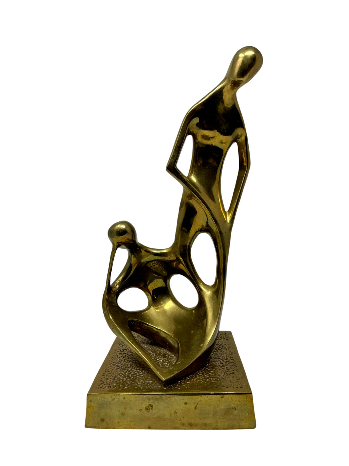 Brass Sculpture of Couple