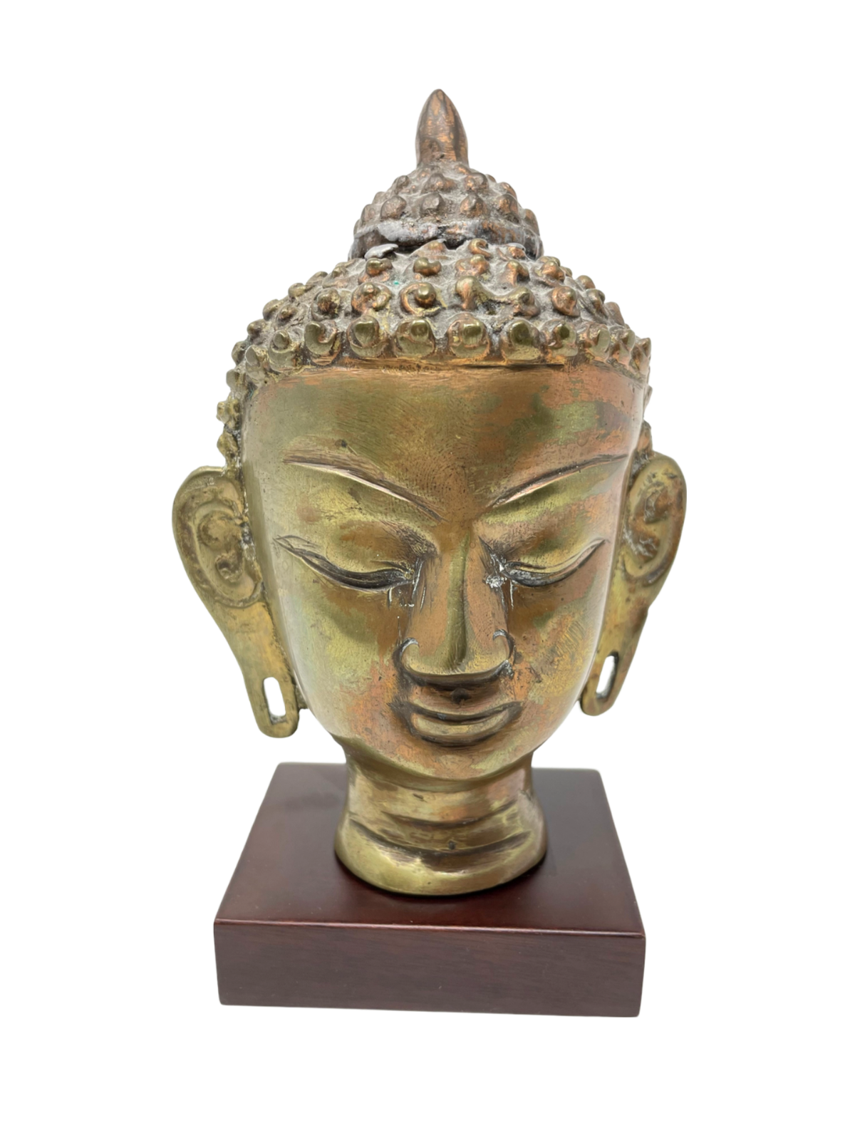 Thai Brass Buddha Head