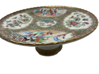 Rose Medallion Footed Compote/Cake Stand