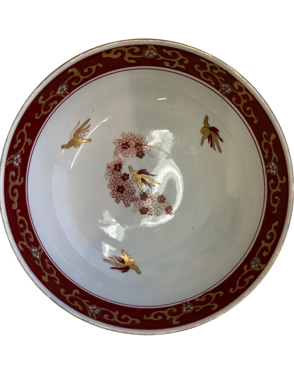 Red Imari 9" Bowl