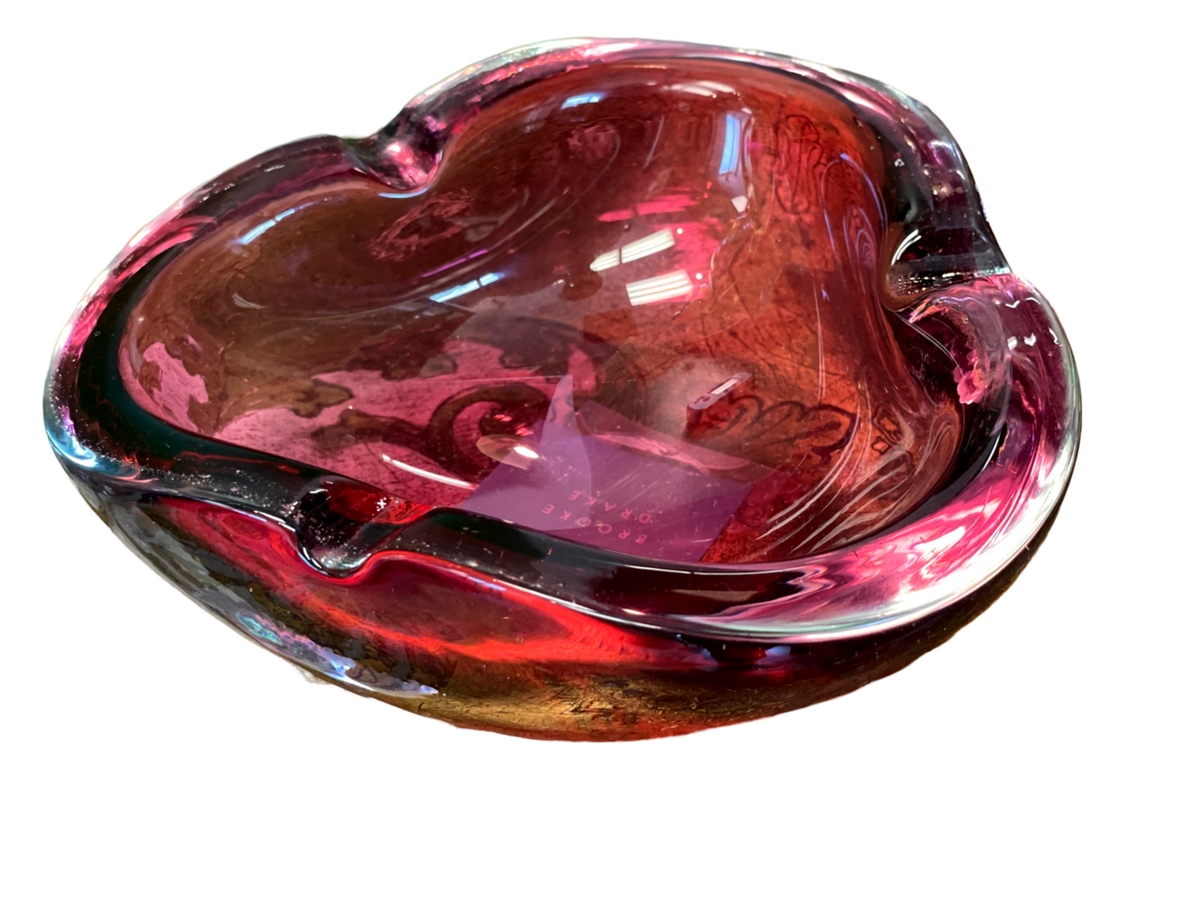 6.5" Pink Murano Bowl