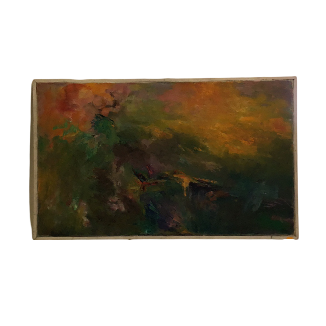 rainbow colored long rectangle stipple Oil Painting
